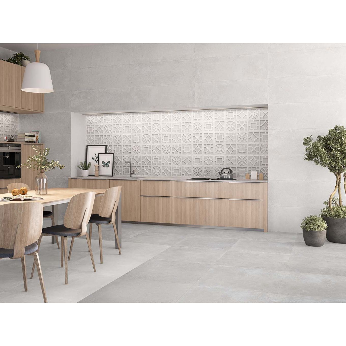 Reno Avra Blanco Textured Ceramic Tile 1200x400mm