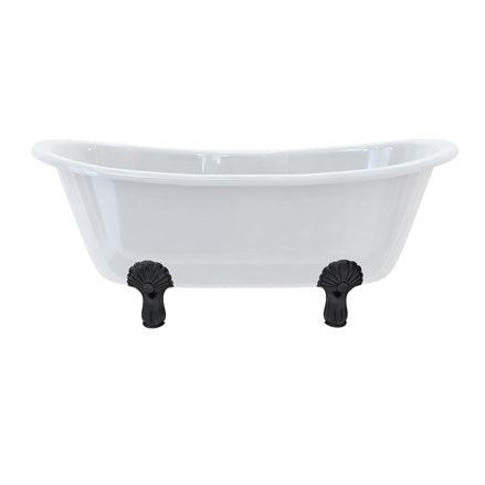 Bateau Double Ended Bath with Standard Feet