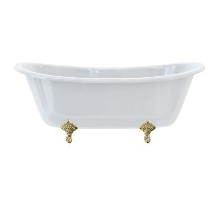 Bateau Double Ended Bath with Standard Feet