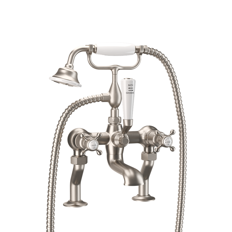 Belgravia Crosshead Bath Shower Mixer with Kit & Legs