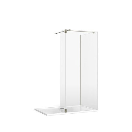 Glass Corner with Hinged Deflector (T Bracing Bar)