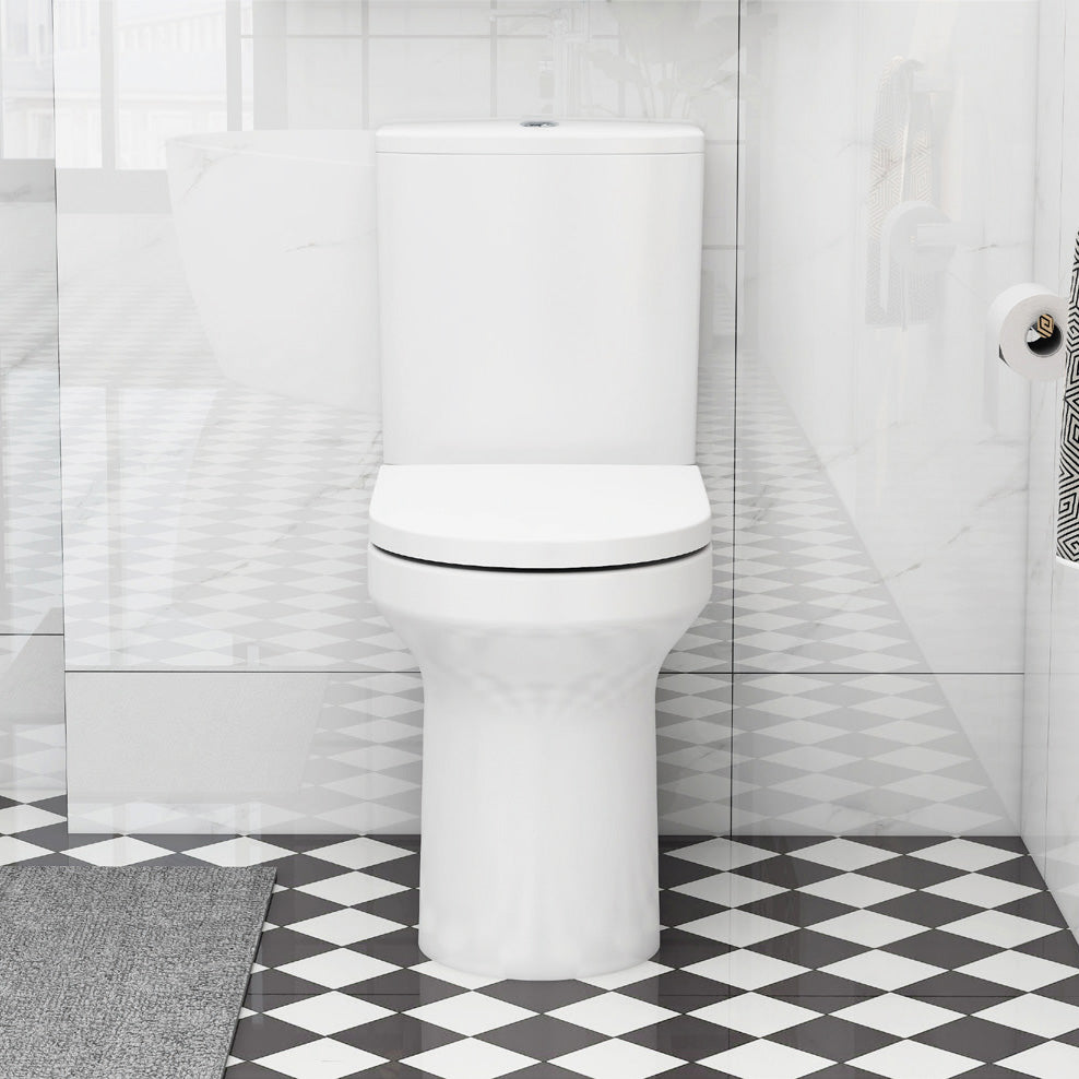 Alma Rimless Open Back Close Coupled Pan & cistern (pan height 420mm)