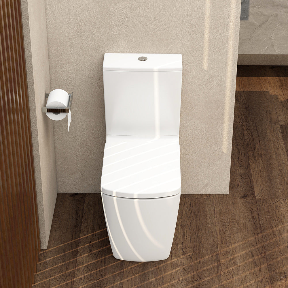 Ravine Rimless, Comfort Height Close Coupled Closed Back pan & cistern (pan height 430mm)