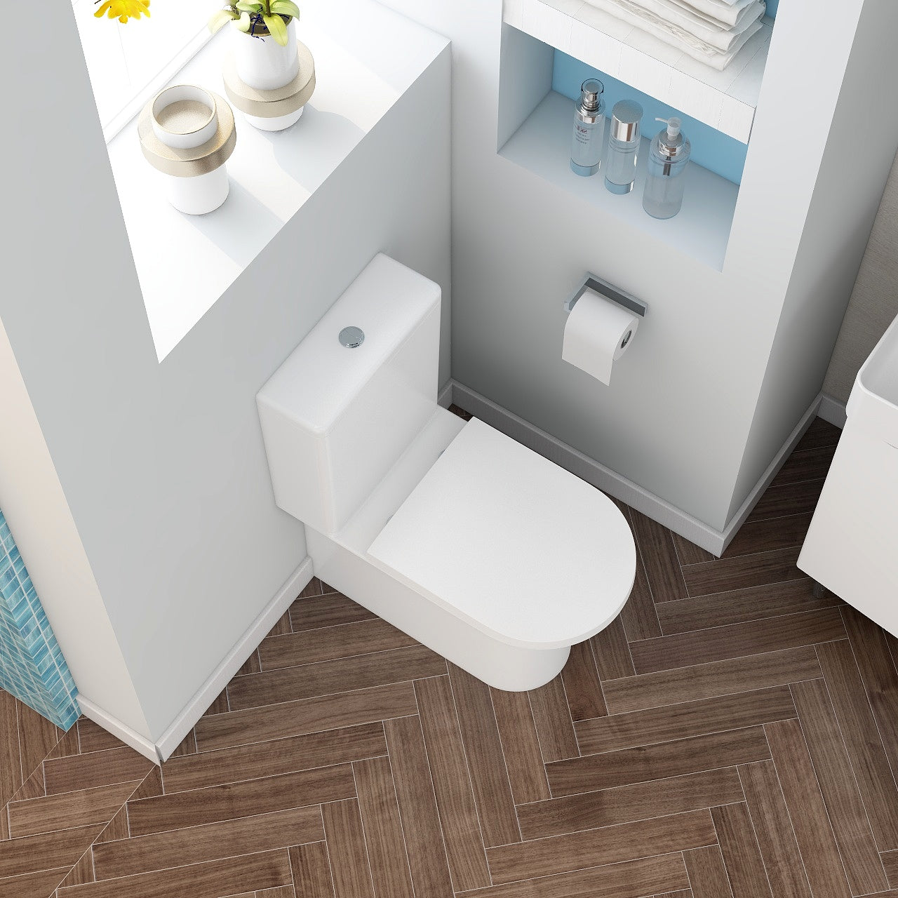Blade Rimless Closed Back Close Coupled Pan & Cistern (pan height 410mm)