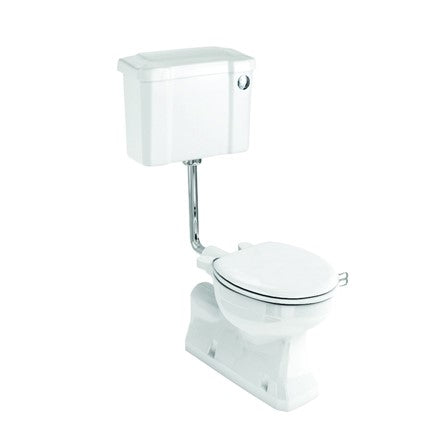 S Trap Low Level WC with 520 Front Push Button Cistern