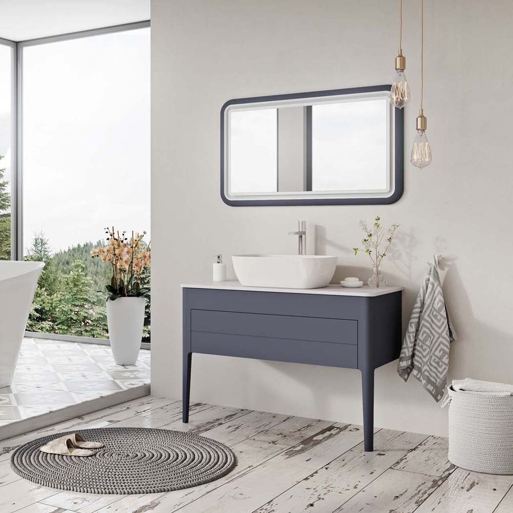 Stonehouse Grey Vanity Unit 1000mm