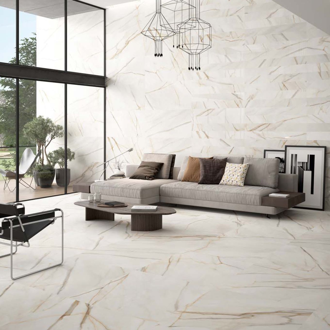 Salzburg Gold Matt Porcelain Tile 900x900mm