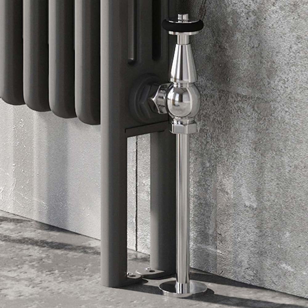 Upton Grey Triple Horizontal Column Radiator 600x1370mm