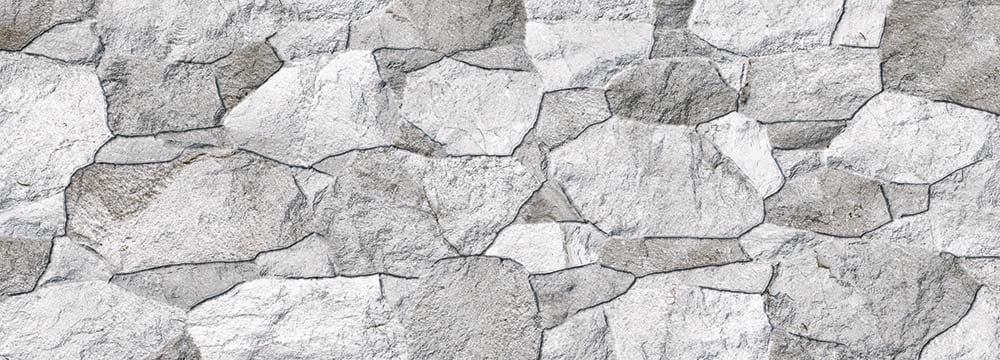 Topeka Grey Stone Wall Porcelain Tile 320x890mm