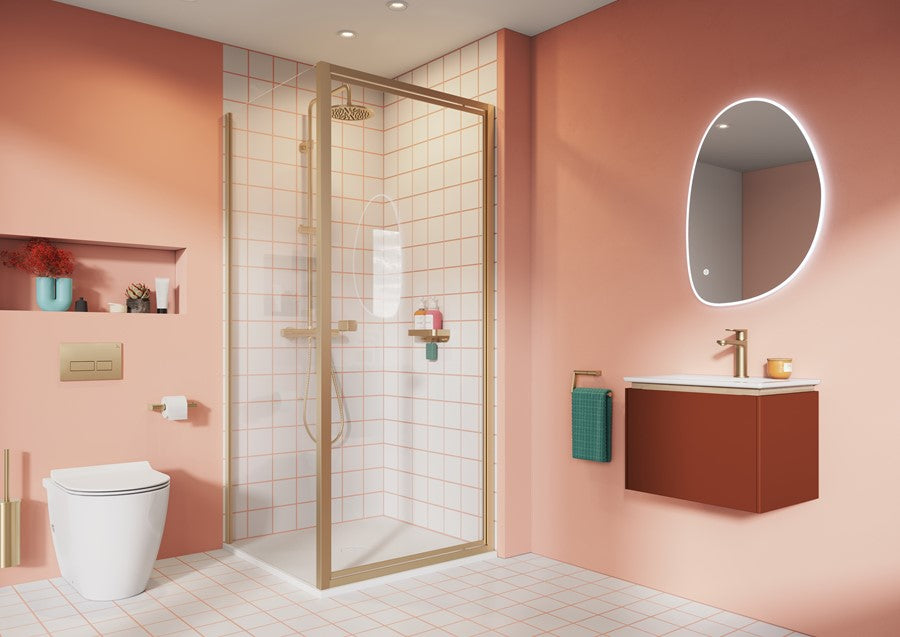 Clear 6 Pivot Door & Side Panel