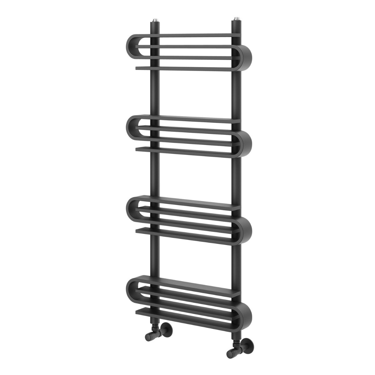 Logan Anthracite Heated Towel Rail 1100x500mm
