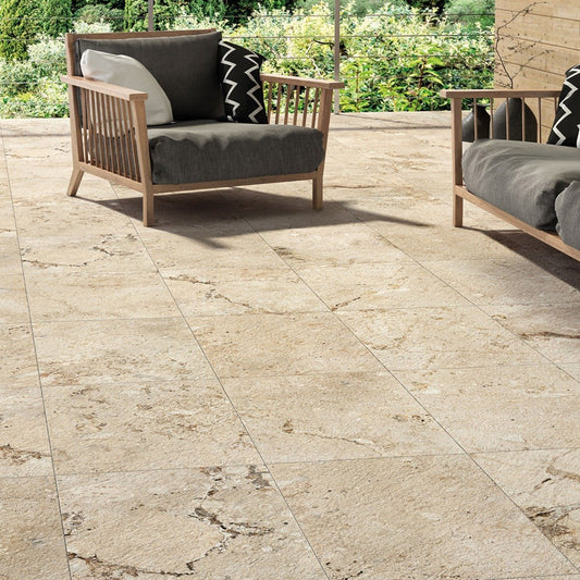 Kratos Noce Stone Effect Porcelain Tile 450x650mm