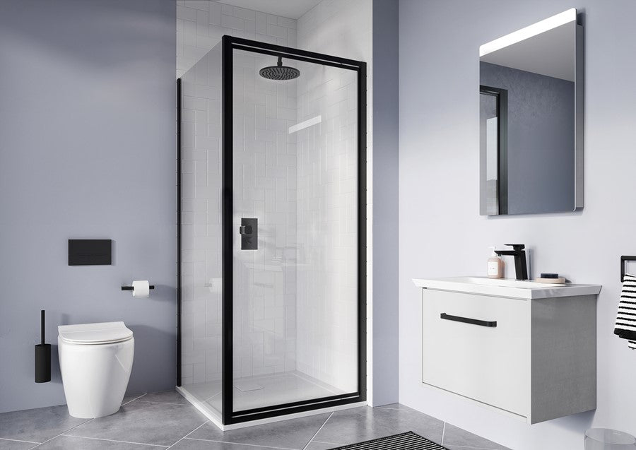 Clear 6 Pivot Door & Side Panel