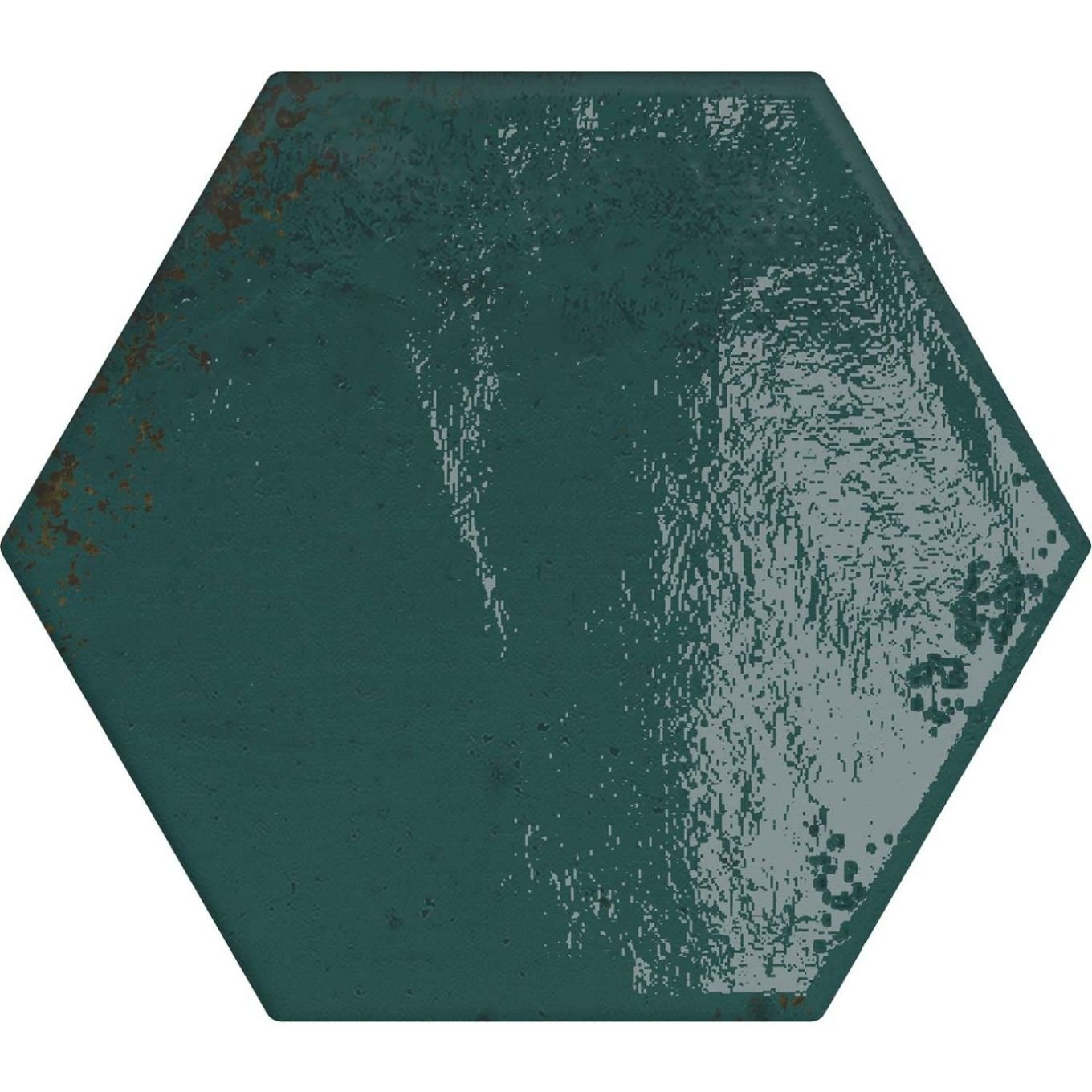 Bergamo Blue Porcelain Hexagon Tile 150x130mm