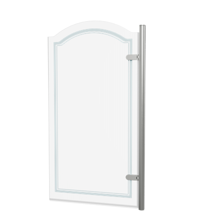 Classique Curved Hinge Bath Screen