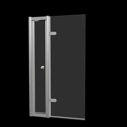 Classique Hinged Bath Screen with Access Door & Handle