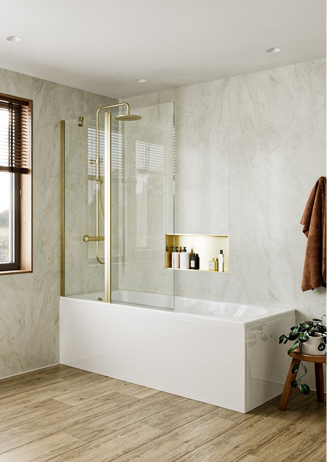 Clear 6 Double Bath Screen