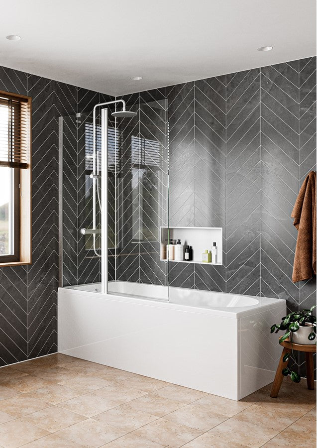 Clear 6 Double Bath Screen