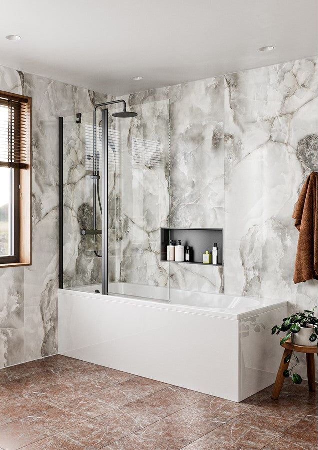 Clear 6 Double Bath Screen