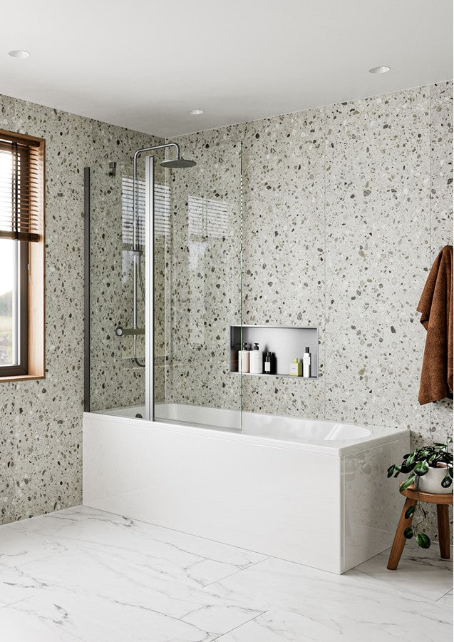 Clear 6 Double Bath Screen