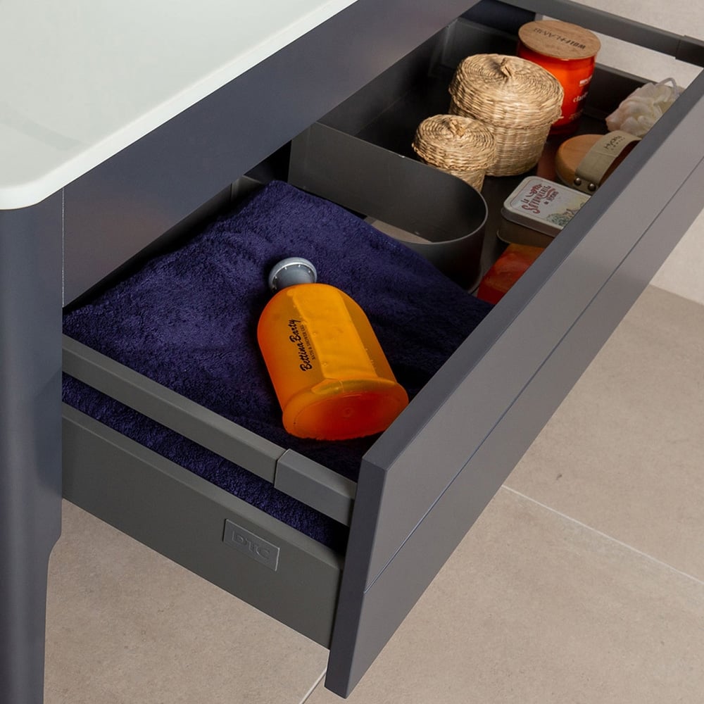 Stonehouse Grey Vanity Unit 1000mm