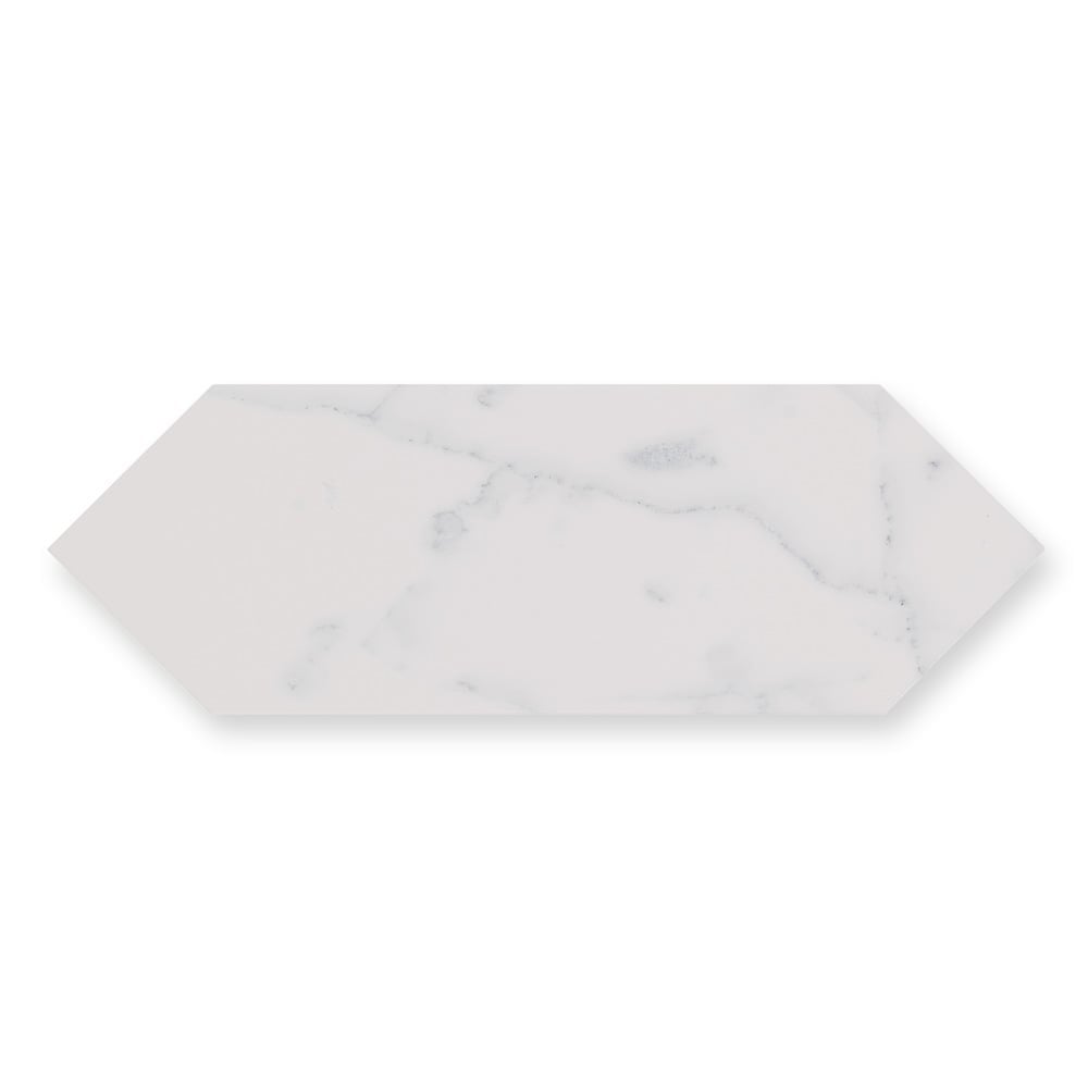 Pixagon Carrara Gloss Ceramic Tile 100x300mm