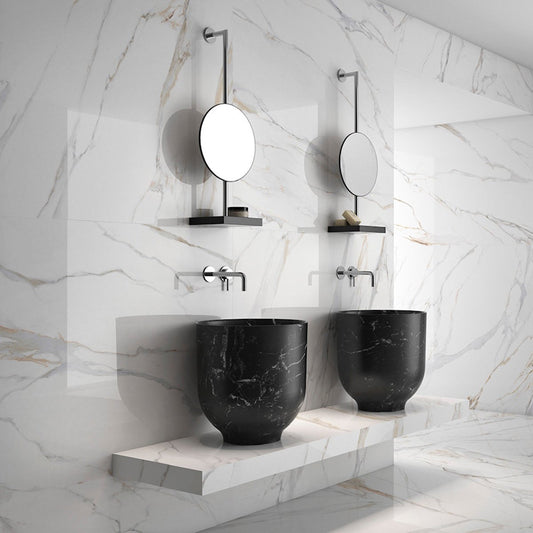 Polar Gold Polished Porcelain Tile 600x1200mm