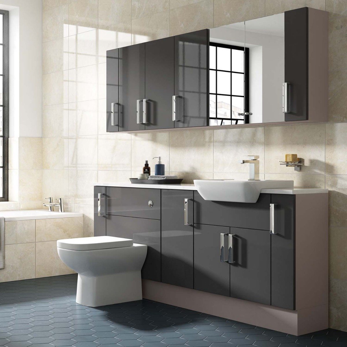 Surrey Fitted Furniture Solid Surface Arctic Frost Worktop 1544mm