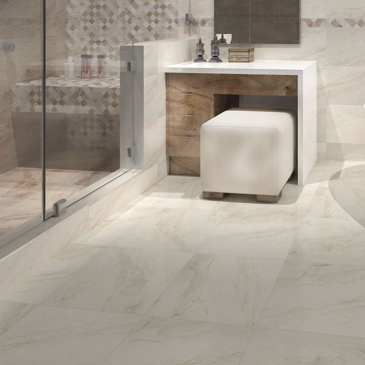 Heidi Anthracite Ceramic Tile 450x450mm