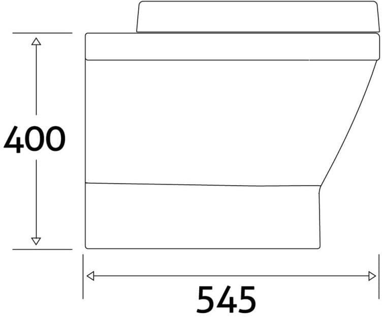Aintree Back To Wall Toilet with Soft Close Slim Seat