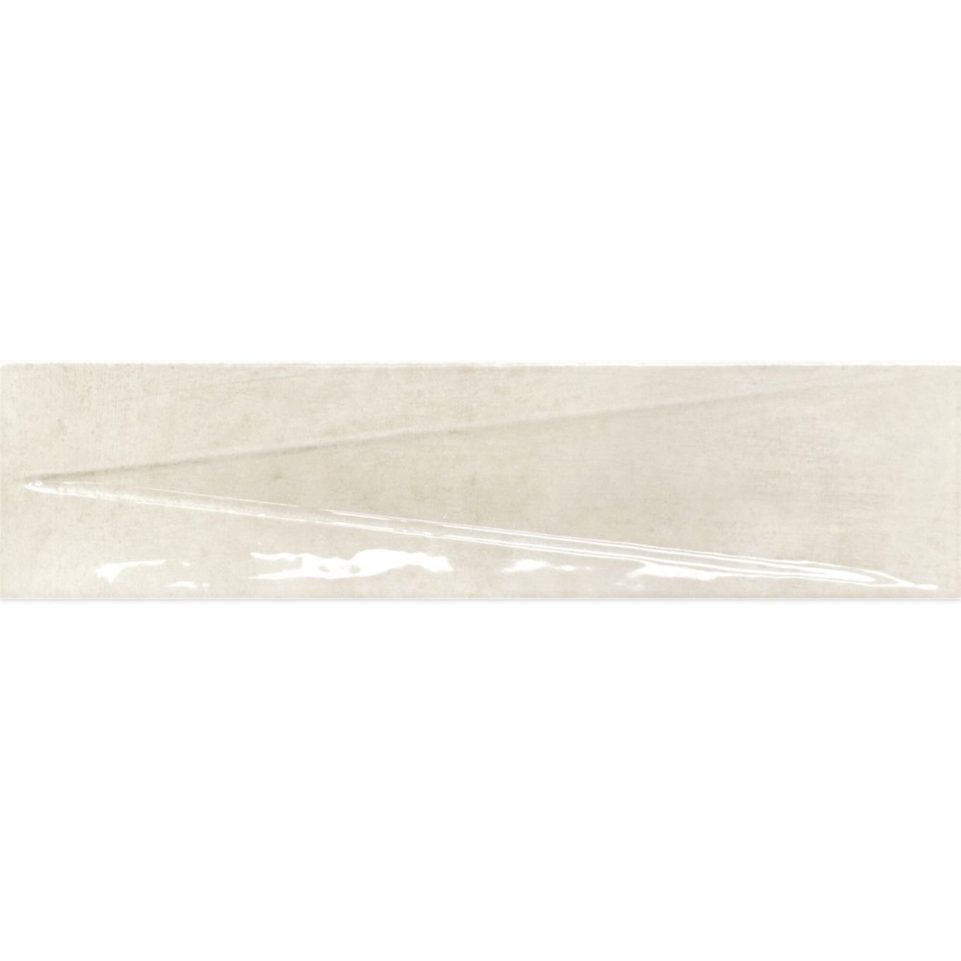 Babylon Sand Gloss Ceramic Decor Brick Tile 246x60mm