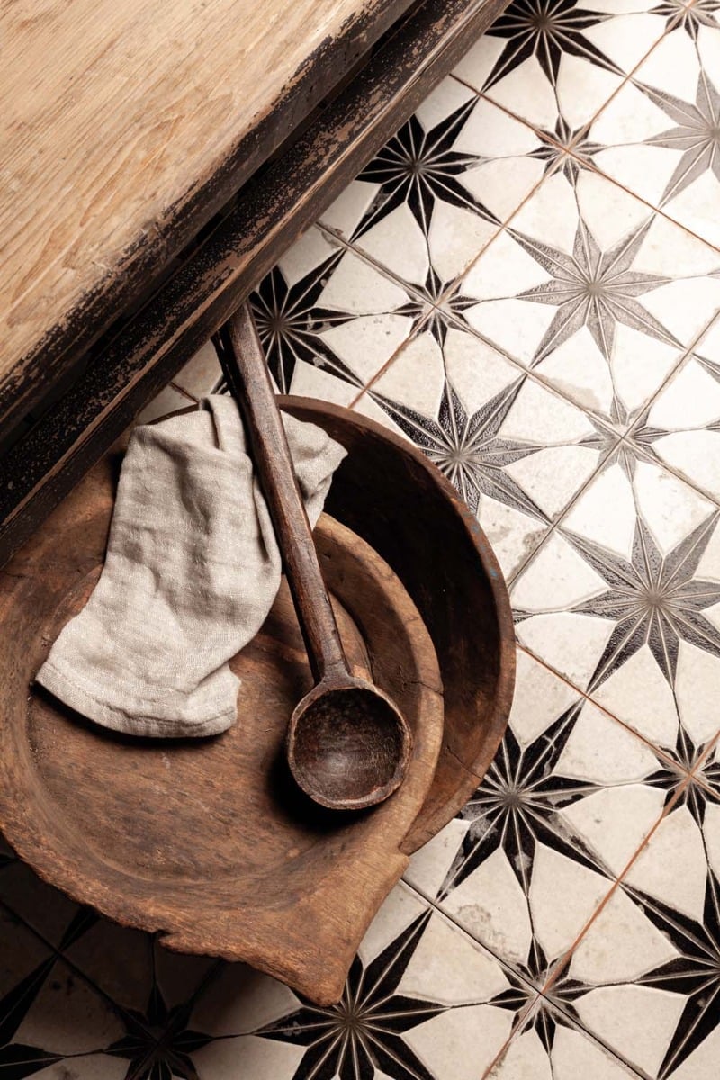 Hades Star Black Lappato Ceramic Tile 450x450mm