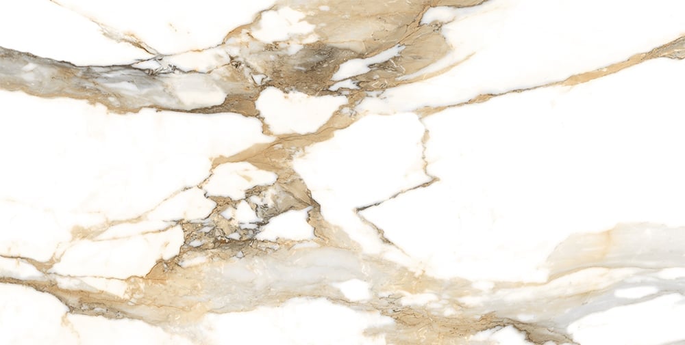 Charlie Beige Marble Gloss Porcelain Tile 600x1200mm