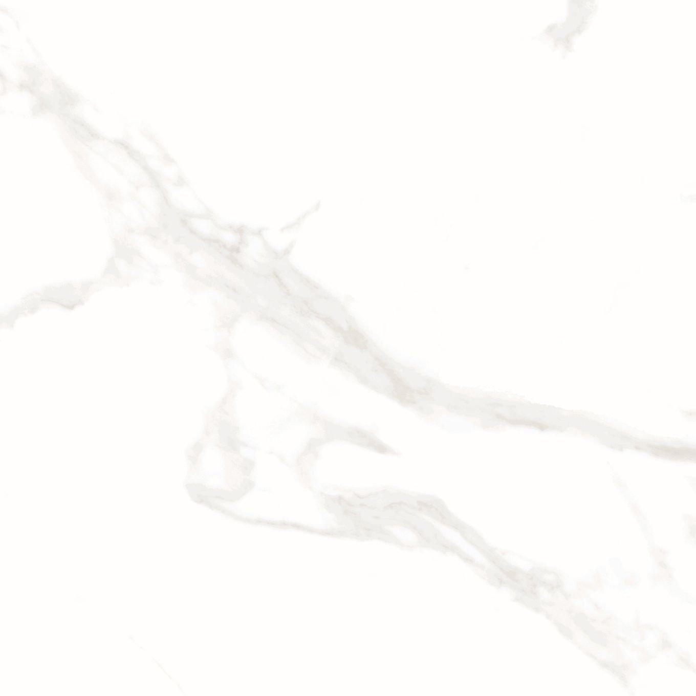 Miramar White Matt Porcelain Marble Tile 600x600mm