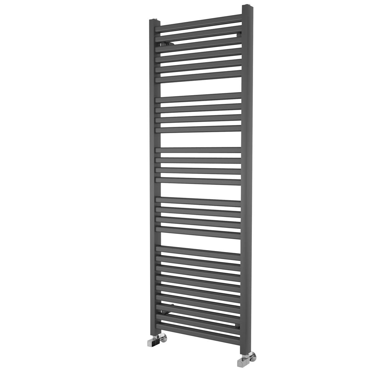 Teon Anthracite Double Heated Towel Rail 1600x550mm