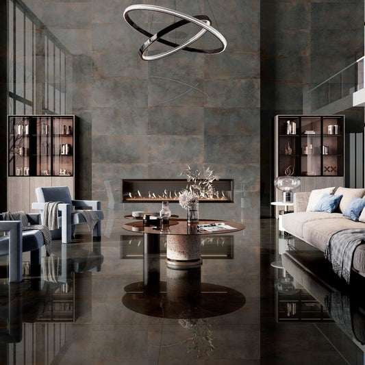 Moreno Acero Matt Porcelain Tile 1200x600mm