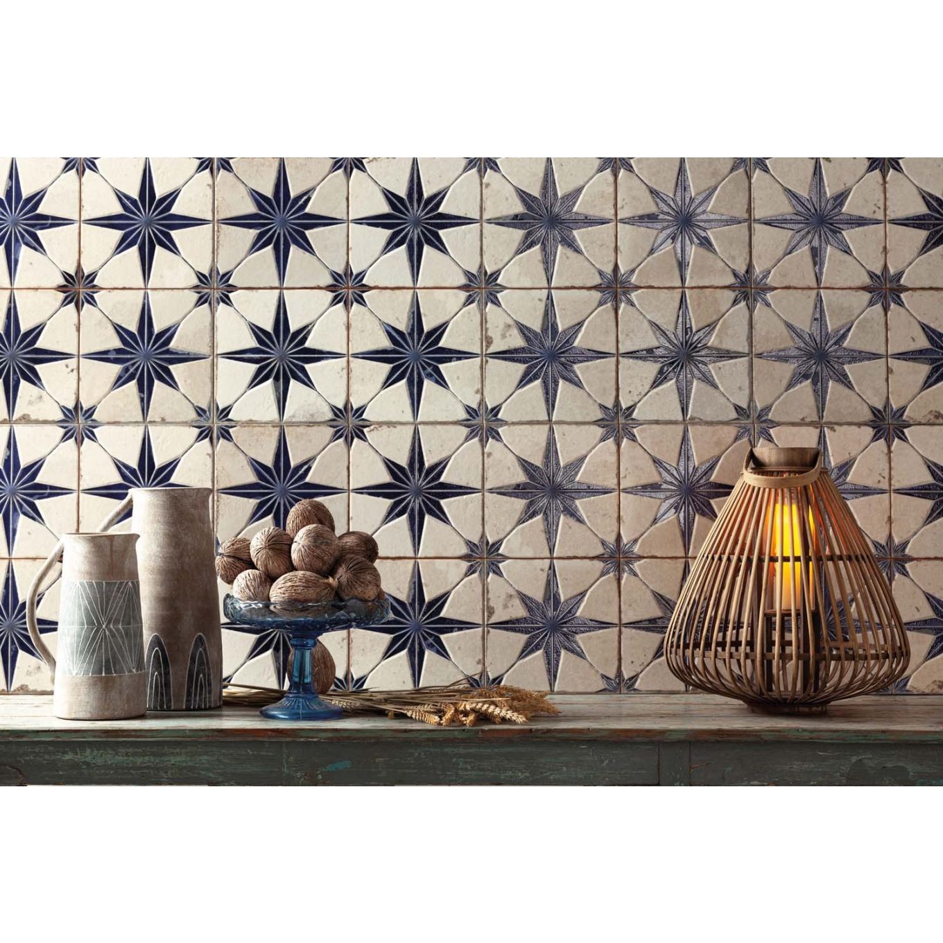 Hades Star Blue Lappato Ceramic Tile 450x450mm