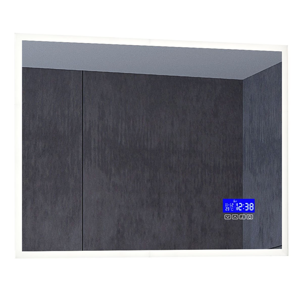 Ultra LED Smart Mirror with Built-In Bluetooth Speakers