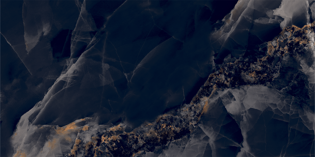 Nebula Black Onyx High Gloss Porcelain Tile 1200x600mm