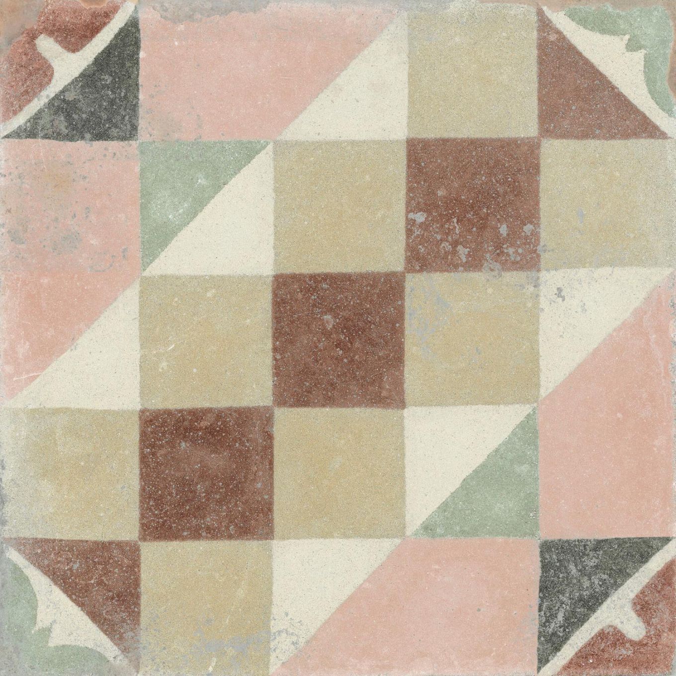Machu Favara Matt Porcelain Patterned Tile 223x223mm