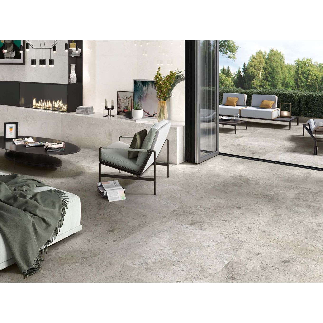 Gettysburg Grey Matt Porcelain Tile 1000x1000mm