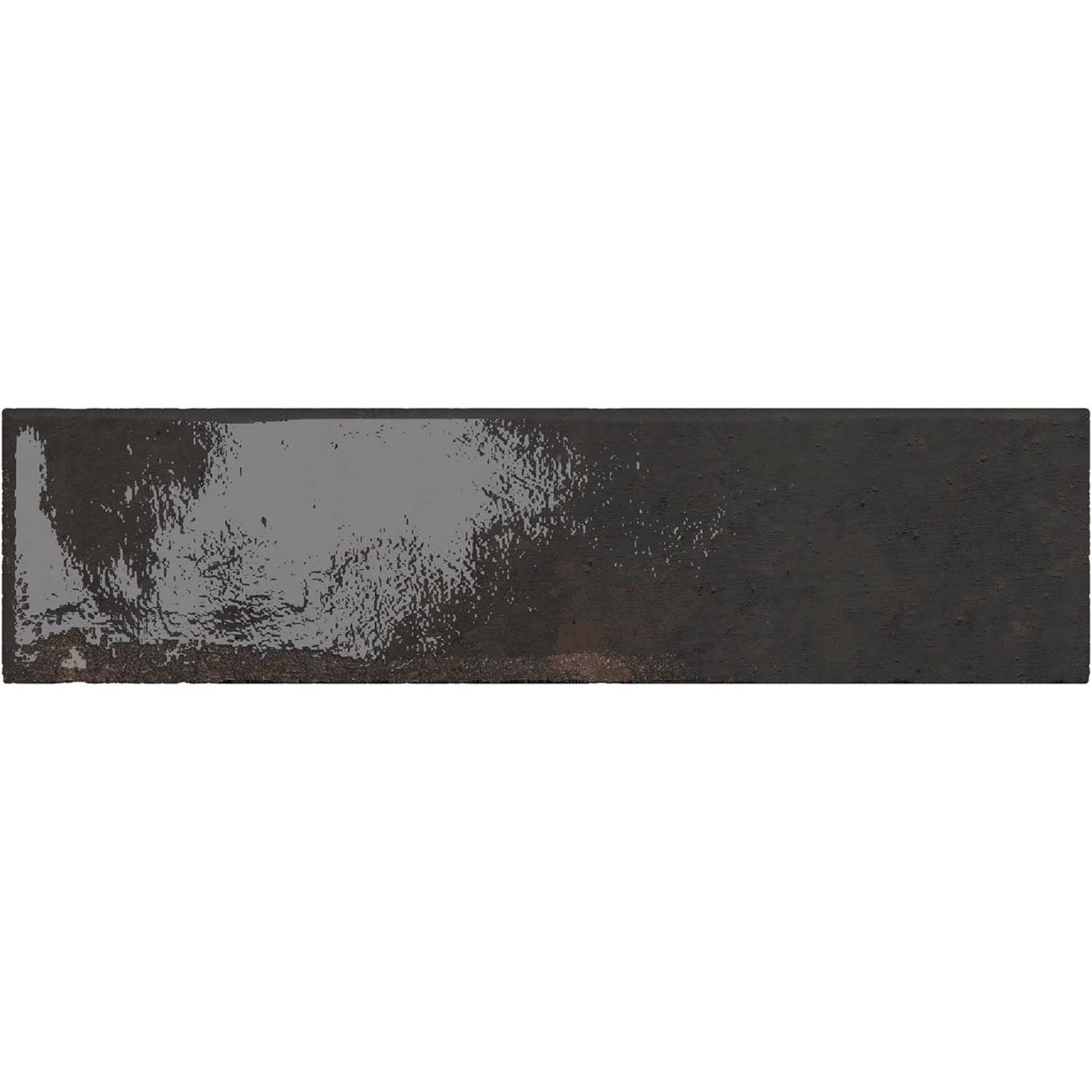 Bergamo Black Porcelain Brick Tile 75x300mm
