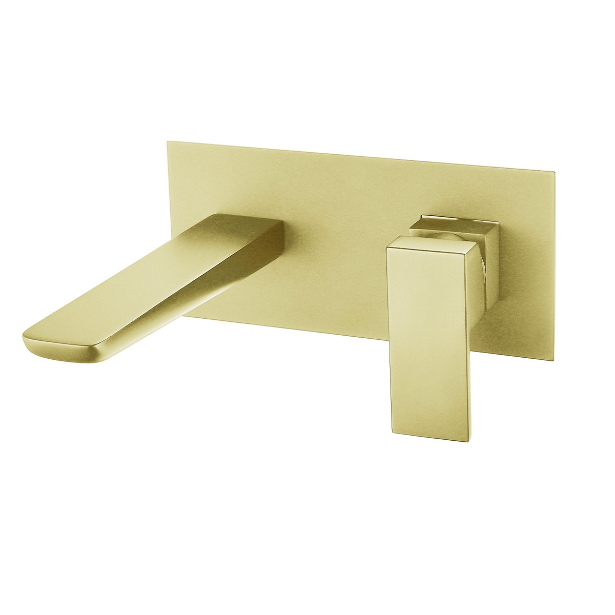 Zena Brushed Gold Wall Mounted Basin Mixer Tap
