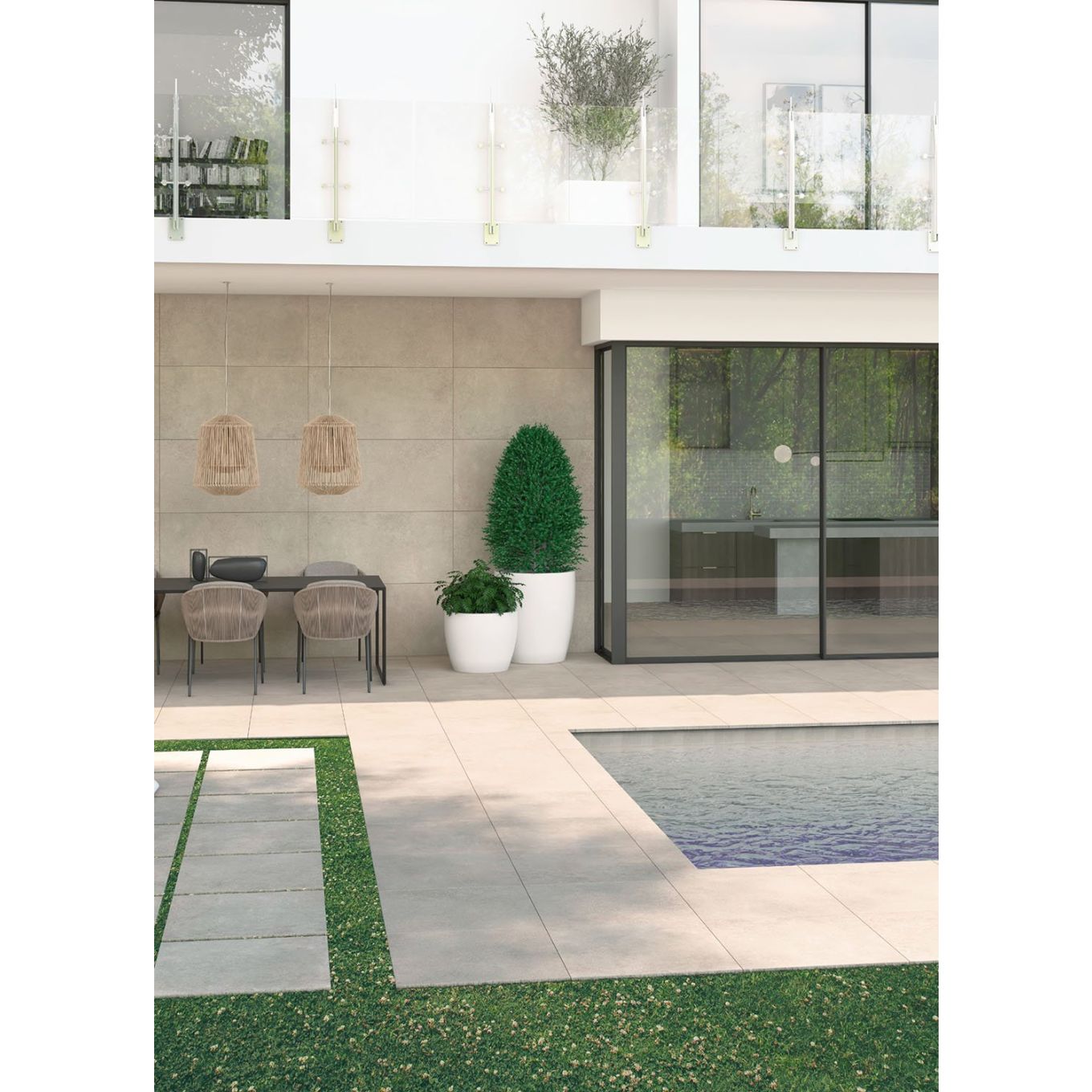 Hamburg Greige Matt Porcelain Tile 600x1200mm