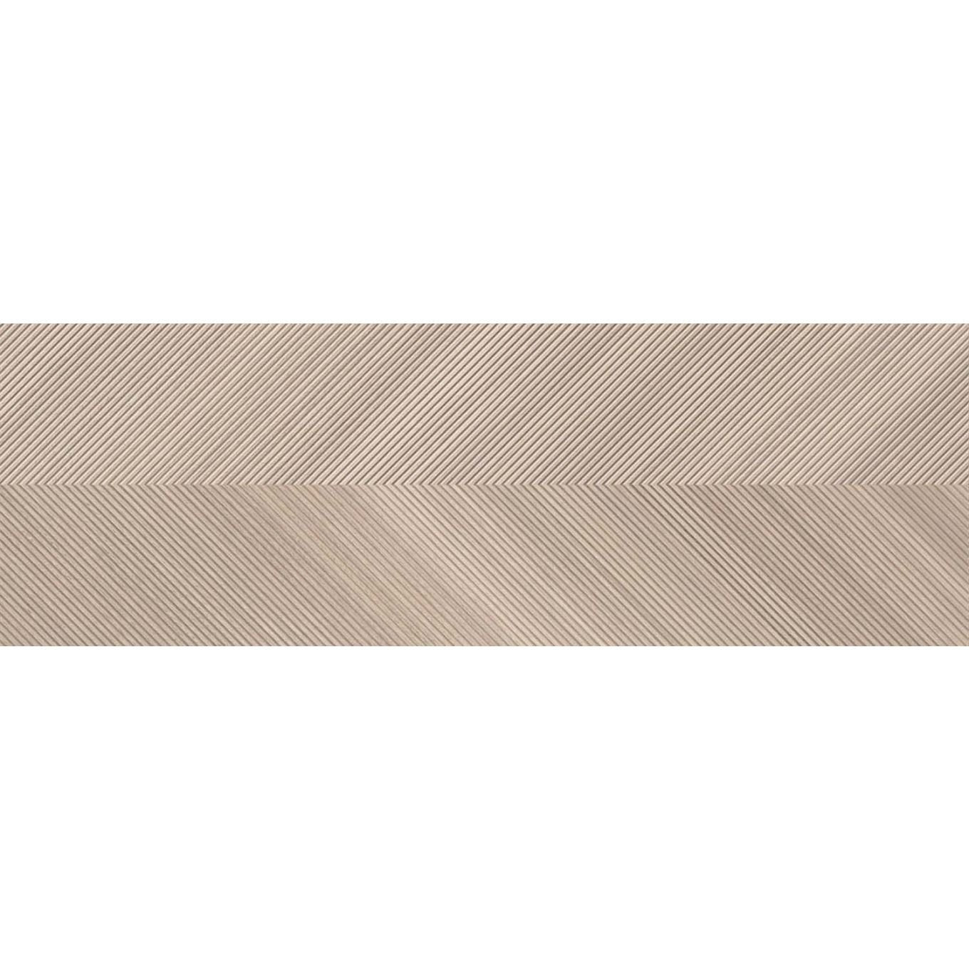 Eddie Crema Chevron Wood Effect Tile 1200x400mm