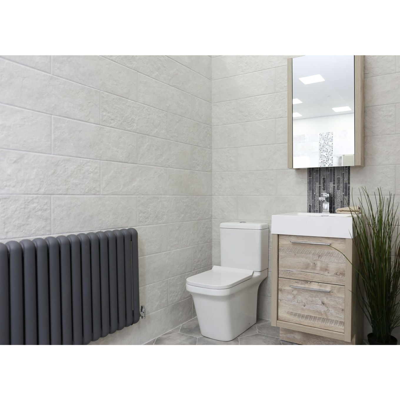 Selvino White Ceramic Tile 200x600mm