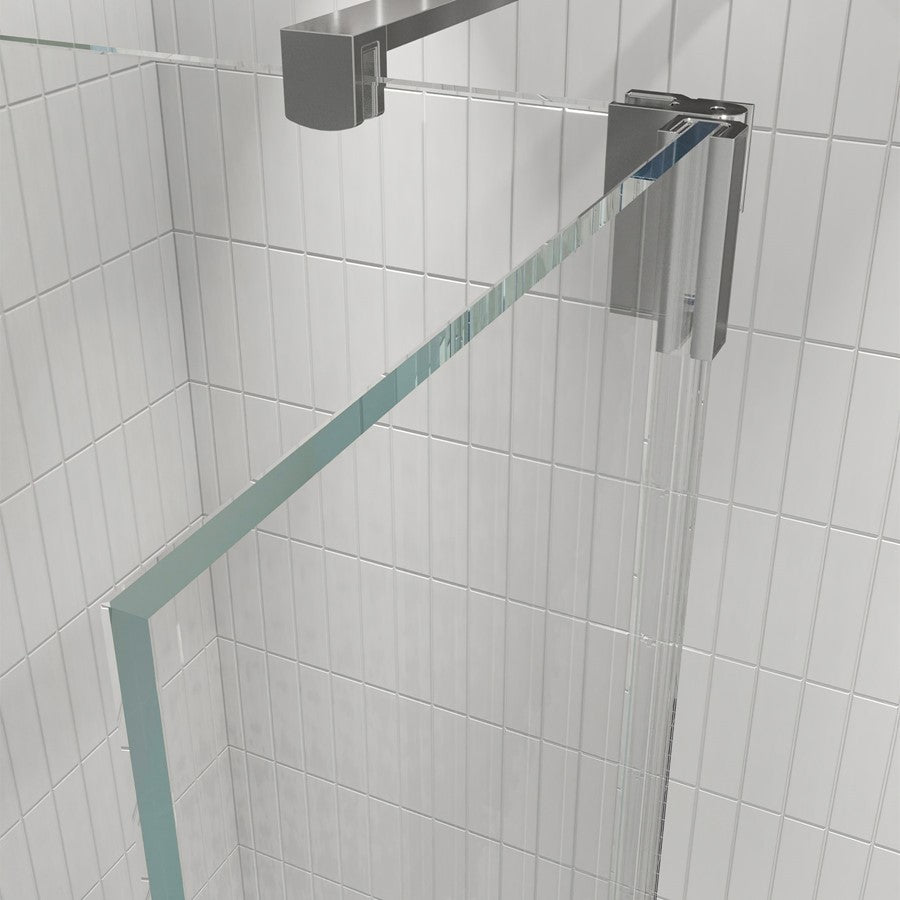 Gallery 10 Corner with Hinged Deflector - Brushed Brass, Brushed Brass