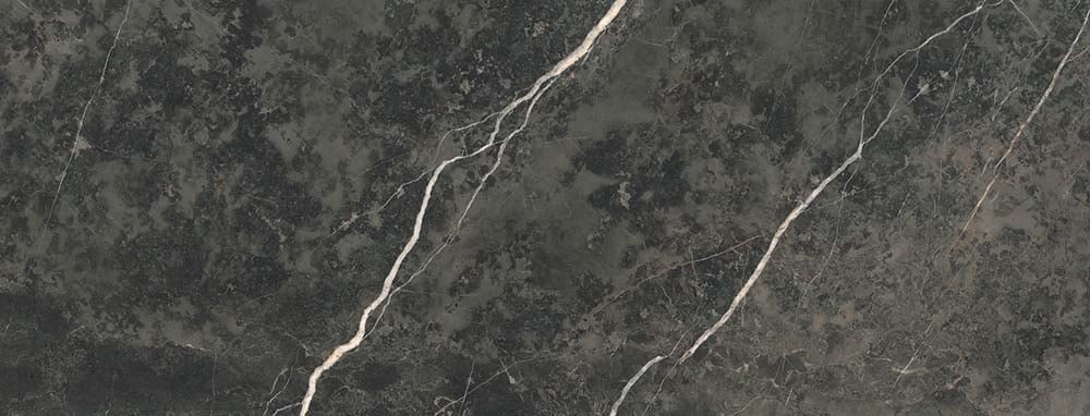 Lyons Black Marble Matt Porcelain Tile 450x1200mm