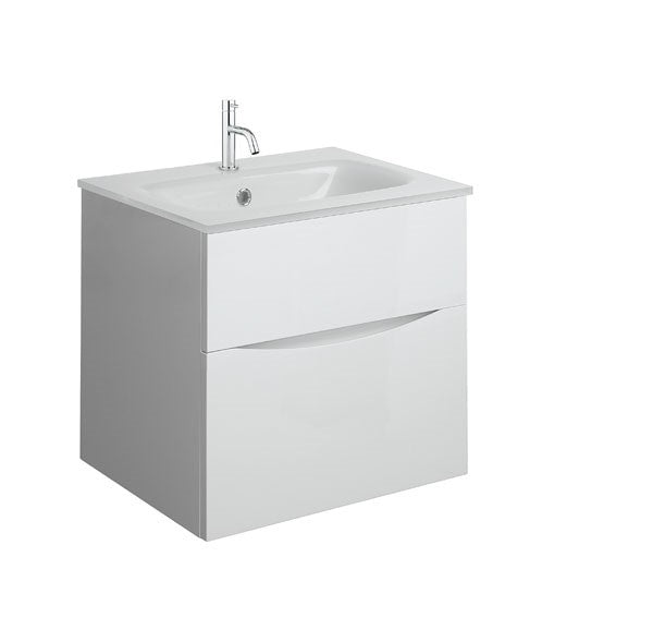 Glide II 500 Unit & Ice White Glass Basin