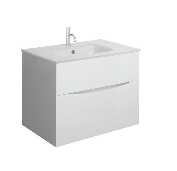 Glide II 700 Unit & Ice White Glass Basin